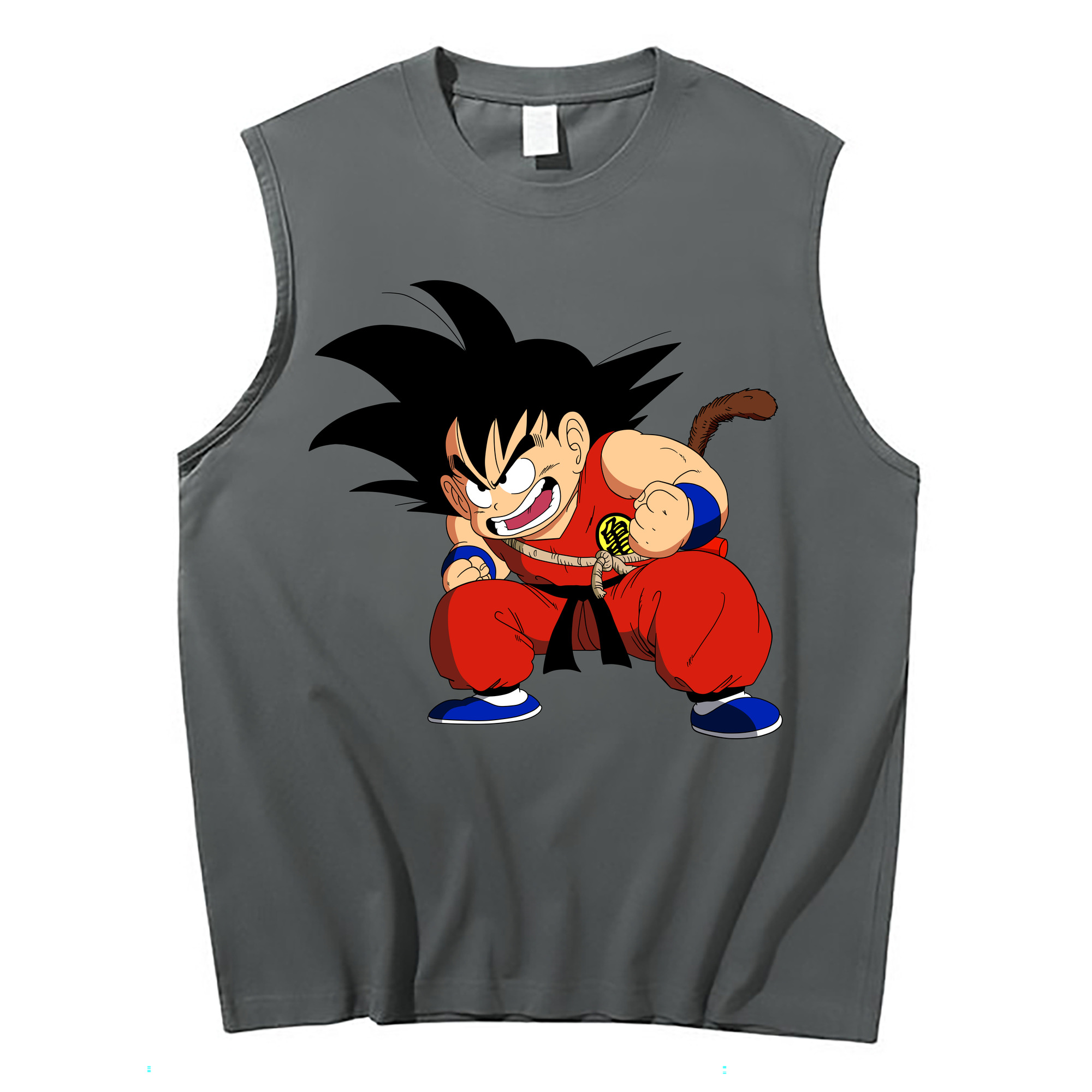 （画像用） ドラゴンボール 孫悟空（そん ごくう）Son Goku カカロット DRAGON BALL Kakarotto コットン100％タンクトップ（フロントプリント）